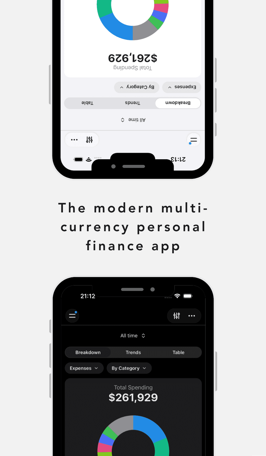 The FinWise app on iPhone